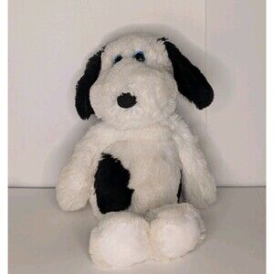 Ty Beanie Attic Treasures Muggy White Black Spots Plush Dog Retired 12"